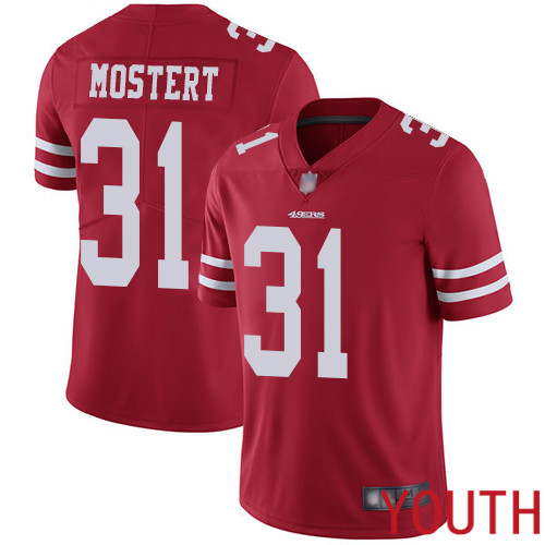 San Francisco 49ers Limited Red Youth Raheem Mostert Home NFL Jersey #31 Vapor Untouchable